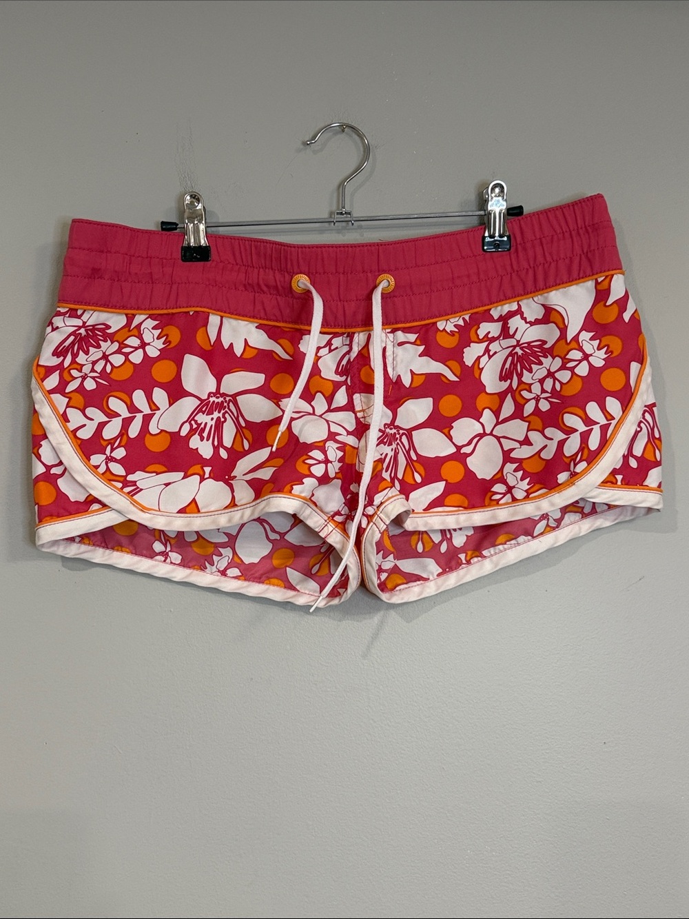AERO women’s vintage swim trunks lower-rise drawstring tie thick waistband